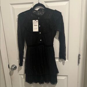 Elegant Black Lace Dress